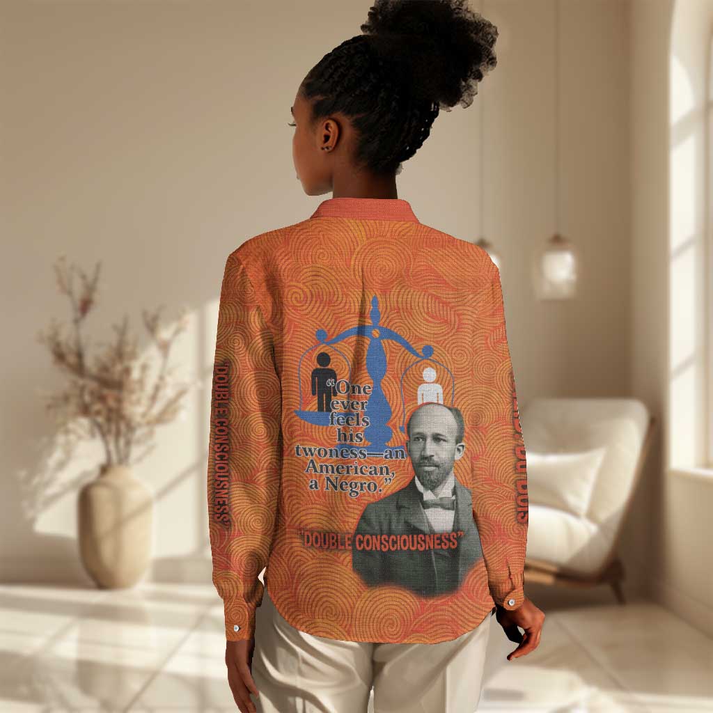 W.E.B. Du Bois Tribute Women Casual Shirt W.E.B. Du Bois Tribute - Wonder Print Shop