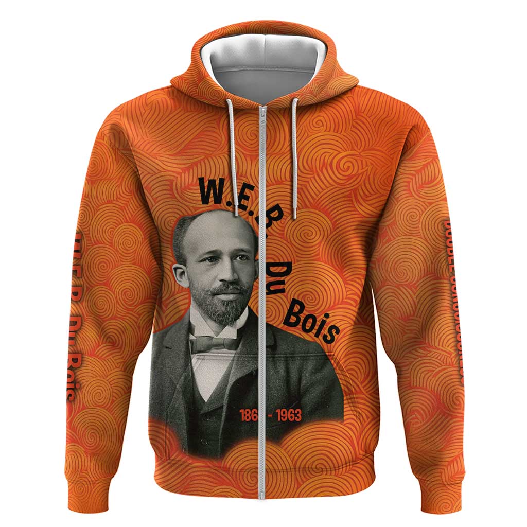 W.E.B. Du Bois Tribute Zip Hoodie W.E.B. Du Bois Tribute - Wonder Print Shop
