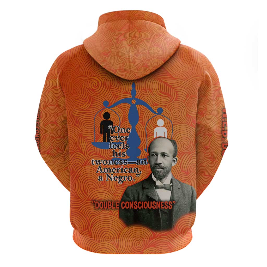 W.E.B. Du Bois Tribute Zip Hoodie W.E.B. Du Bois Tribute - Wonder Print Shop
