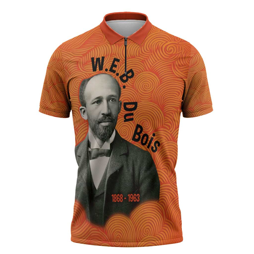W.E.B. Du Bois Tribute Zipper Polo Shirt W.E.B. Du Bois Tribute - Wonder Print Shop