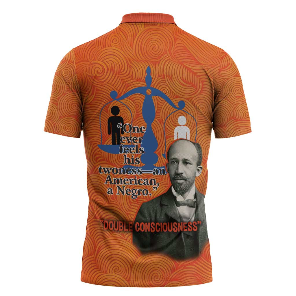 W.E.B. Du Bois Tribute Zipper Polo Shirt W.E.B. Du Bois Tribute - Wonder Print Shop