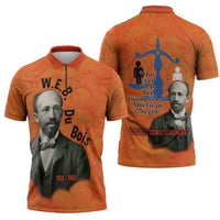 W.E.B. Du Bois Tribute Zipper Polo Shirt W.E.B. Du Bois Tribute - Wonder Print Shop