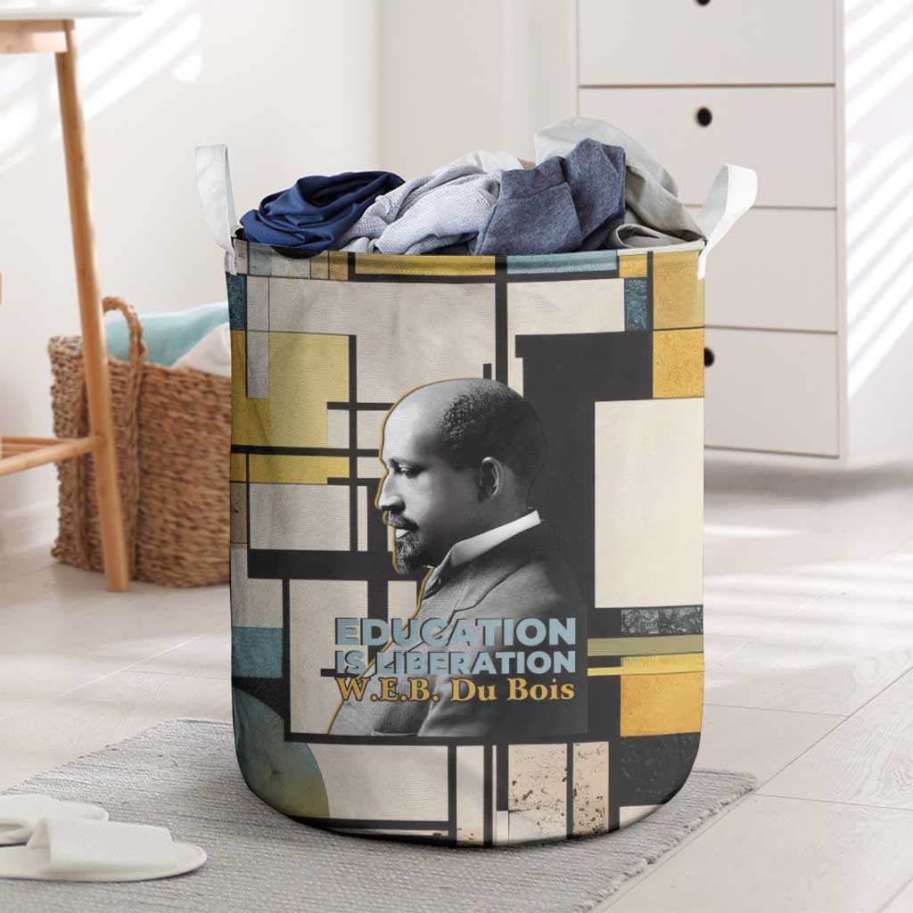 W.E.B. Du Bois Education is Liberation Laundry Basket Scholar, Activist, Visionary Tribute Design - Wonder Print Shop