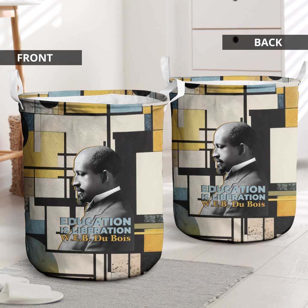 W.E.B. Du Bois Education is Liberation Laundry Basket Scholar, Activist, Visionary Tribute Design - Wonder Print Shop