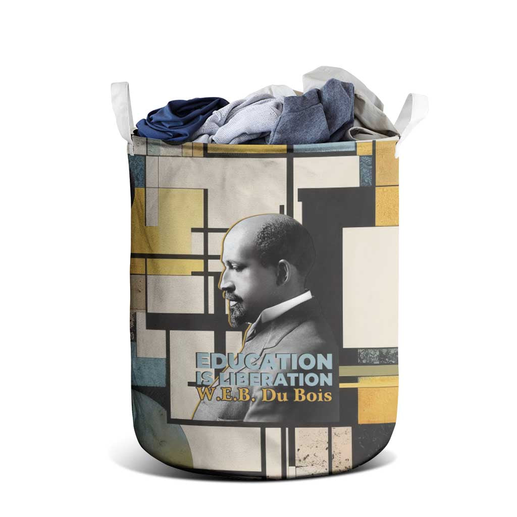 W.E.B. Du Bois Education is Liberation Laundry Basket Scholar, Activist, Visionary Tribute Design - Wonder Print Shop