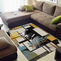 W.E.B. Du Bois Education is Liberation Area Rug Scholar, Activist, Visionary Tribute Design - Wonder Print Shop
