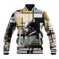 W.E.B. Du Bois Education is Liberation Baseball Jacket Scholar, Activist, Visionary Tribute Design - Wonder Print Shop