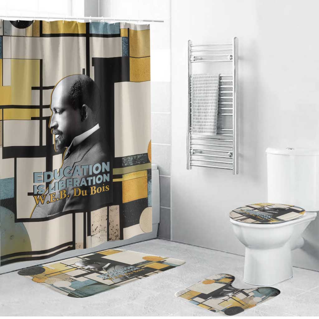 W.E.B. Du Bois Education is Liberation Bathroom Set Scholar, Activist, Visionary Tribute Design - Wonder Print Shop