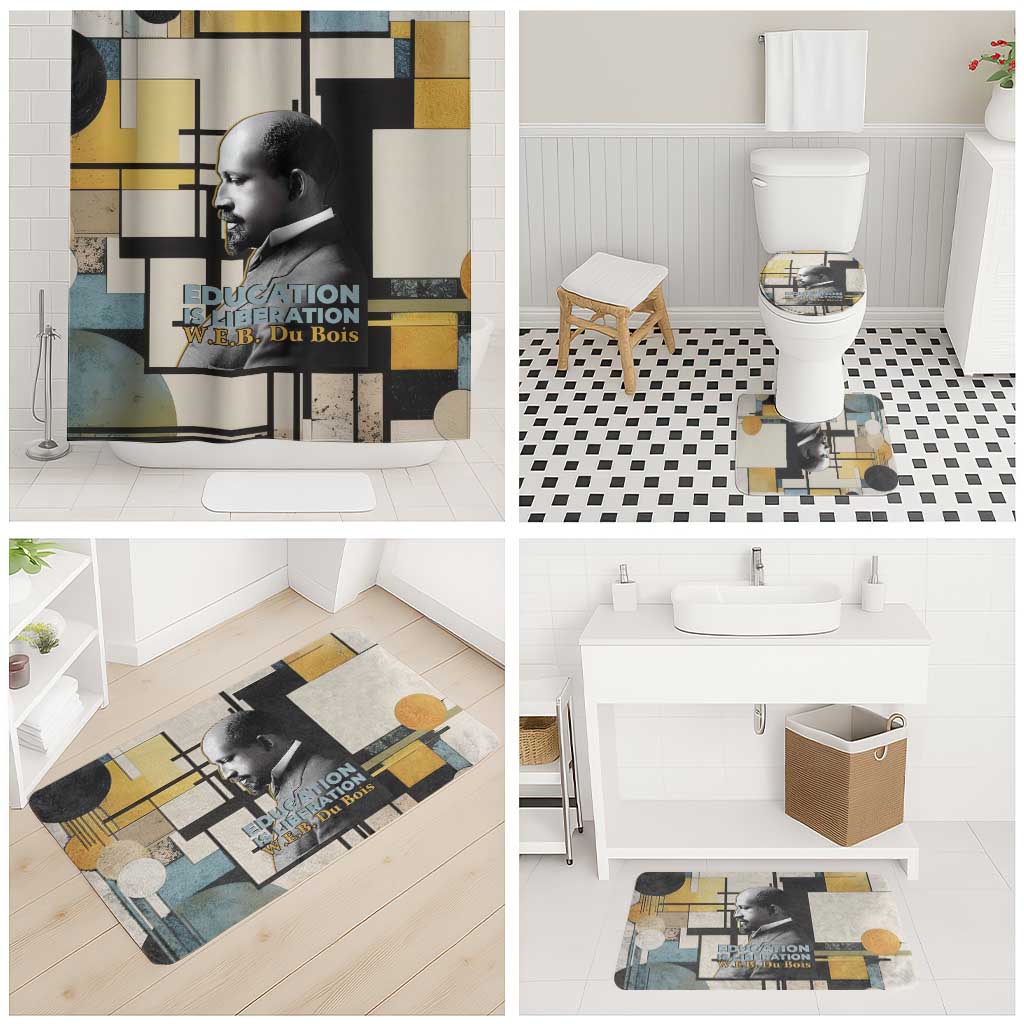 W.E.B. Du Bois Education is Liberation Bathroom Set Scholar, Activist, Visionary Tribute Design - Wonder Print Shop