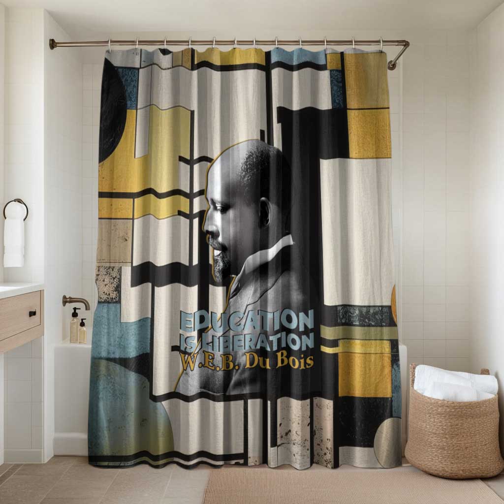 W.E.B. Du Bois Education is Liberation Bathroom Set Scholar, Activist, Visionary Tribute Design - Wonder Print Shop