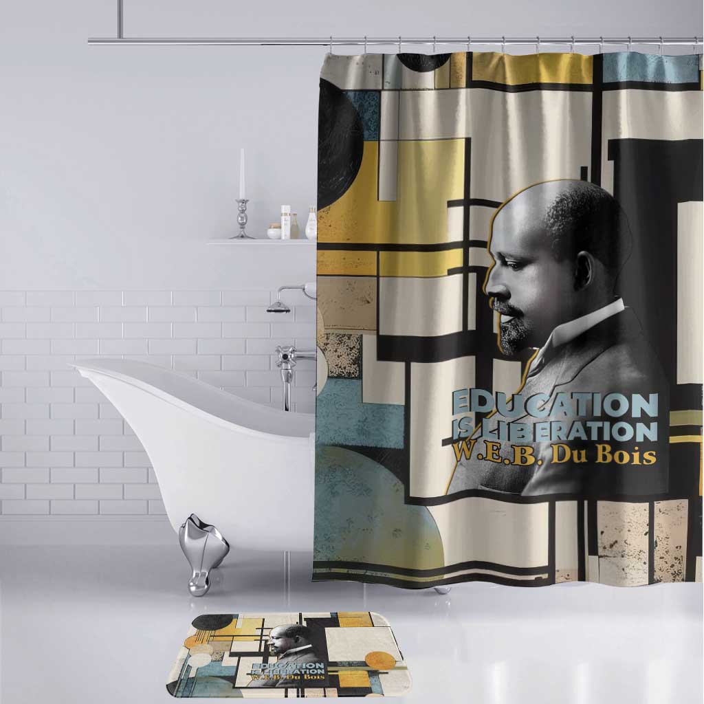 W.E.B. Du Bois Education is Liberation Bathroom Set Scholar, Activist, Visionary Tribute Design - Wonder Print Shop