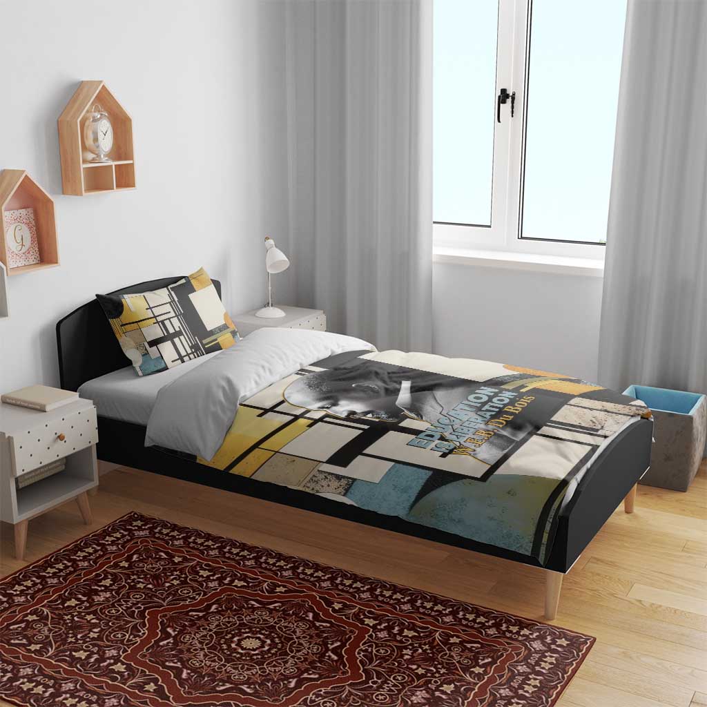 W.E.B. Du Bois Education is Liberation Bedding Set Scholar, Activist, Visionary Tribute Design - Wonder Print Shop