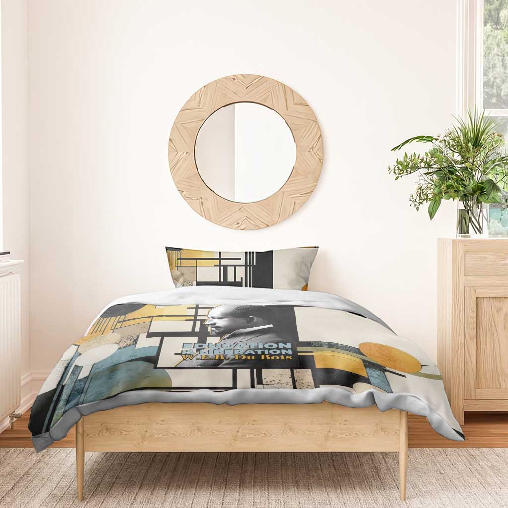 W.E.B. Du Bois Education is Liberation Bedding Set Scholar, Activist, Visionary Tribute Design - Wonder Print Shop