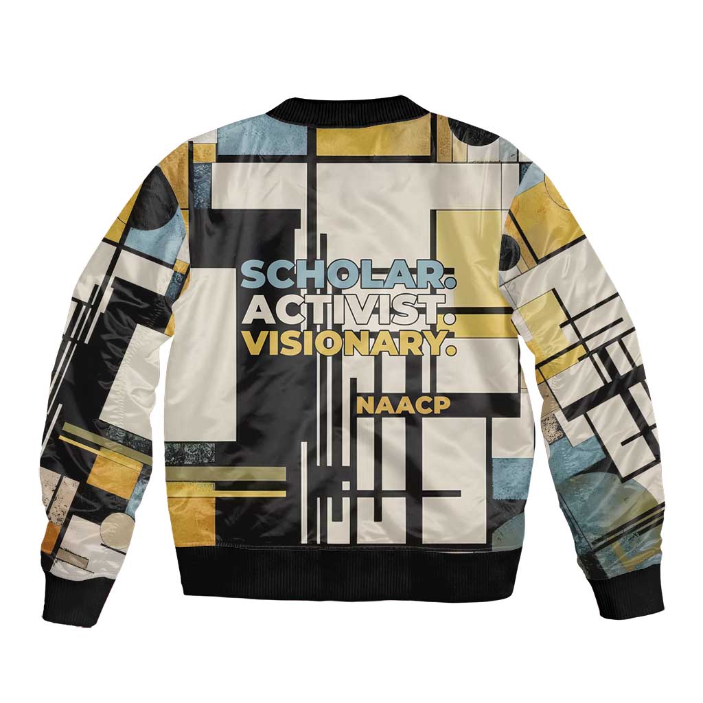 W.E.B. Du Bois Education is Liberation Bomber Jacket Scholar, Activist, Visionary Tribute Design - Wonder Print Shop
