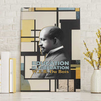 W.E.B. Du Bois Education is Liberation Canvas Wall Art Scholar, Activist, Visionary Tribute Design - Wonder Print Shop