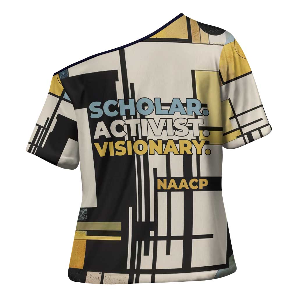 W.E.B. Du Bois Education is Liberation Cross Shoulder Shirt Scholar, Activist, Visionary Tribute Design - Wonder Print Shop