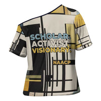 W.E.B. Du Bois Education is Liberation Cross Shoulder Shirt Scholar, Activist, Visionary Tribute Design - Wonder Print Shop