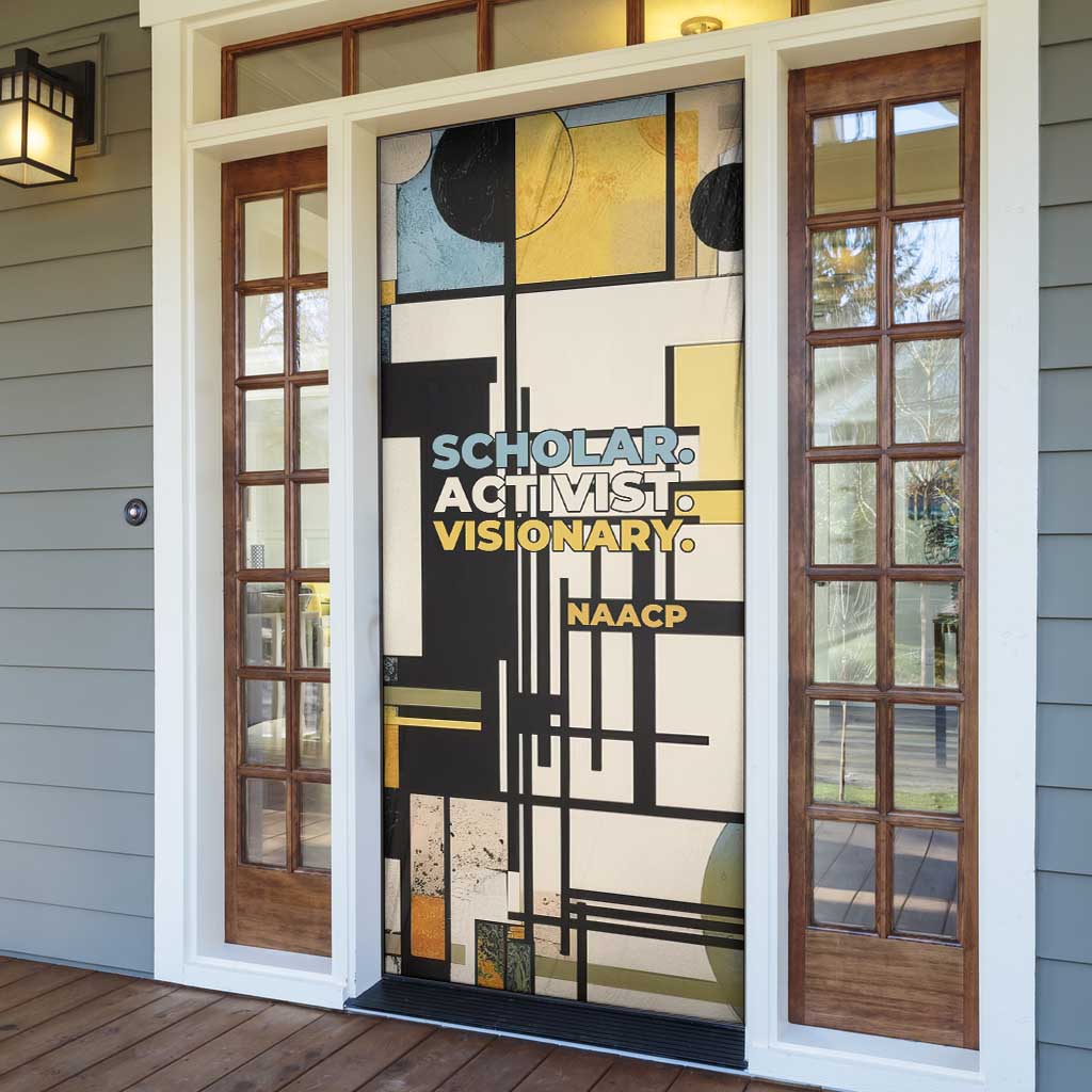 W.E.B. Du Bois Education is Liberation Door Cover Scholar, Activist, Visionary Tribute Design - Wonder Print Shop