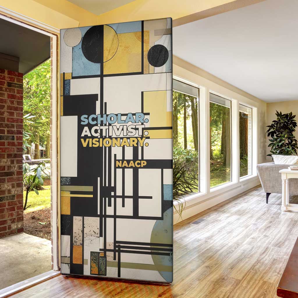 W.E.B. Du Bois Education is Liberation Door Cover Scholar, Activist, Visionary Tribute Design - Wonder Print Shop