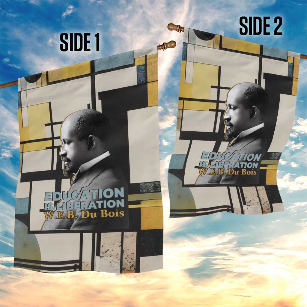 W.E.B. Du Bois Education is Liberation Garden Flag Scholar, Activist, Visionary Tribute Design - Wonder Print Shop