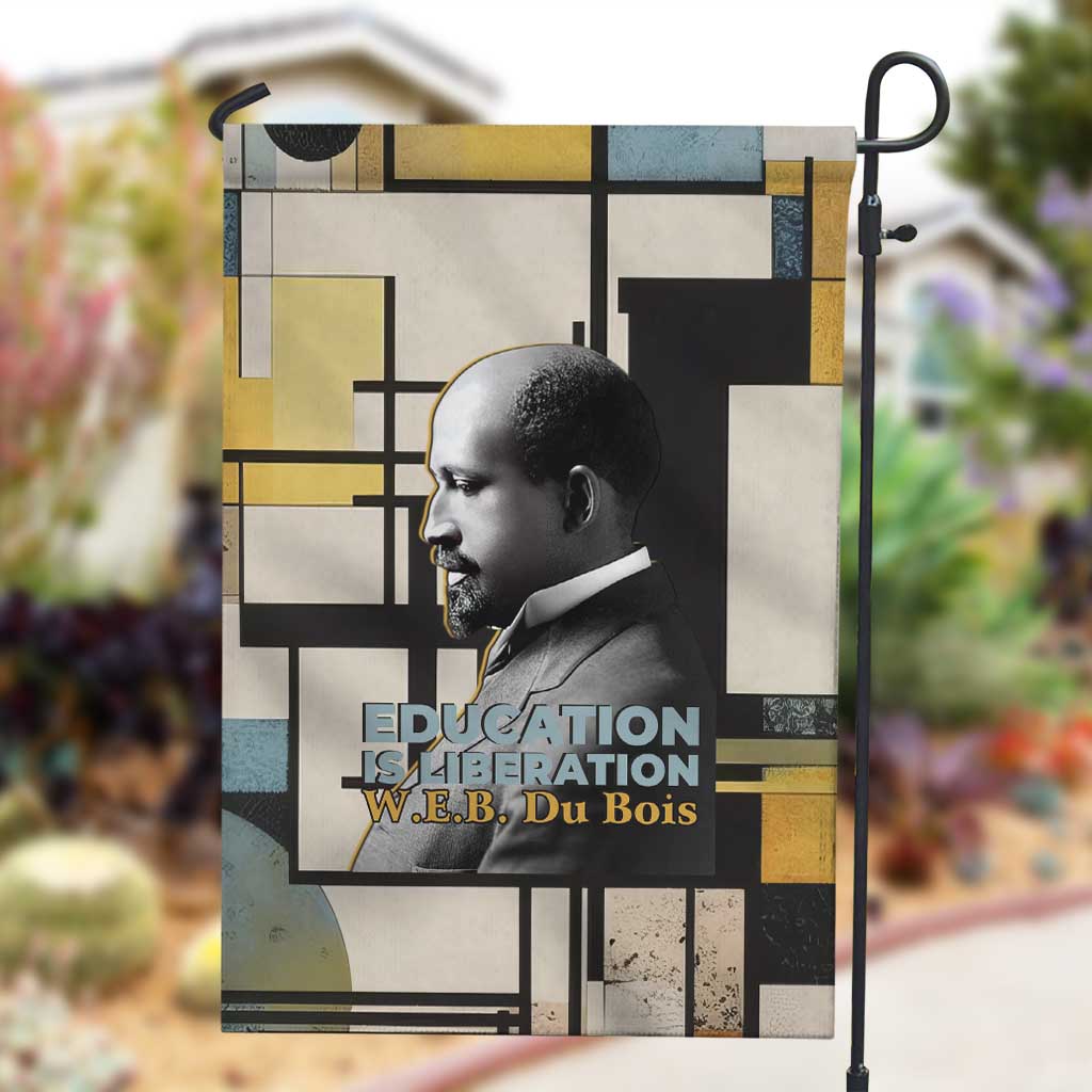 W.E.B. Du Bois Education is Liberation Garden Flag Scholar, Activist, Visionary Tribute Design - Wonder Print Shop