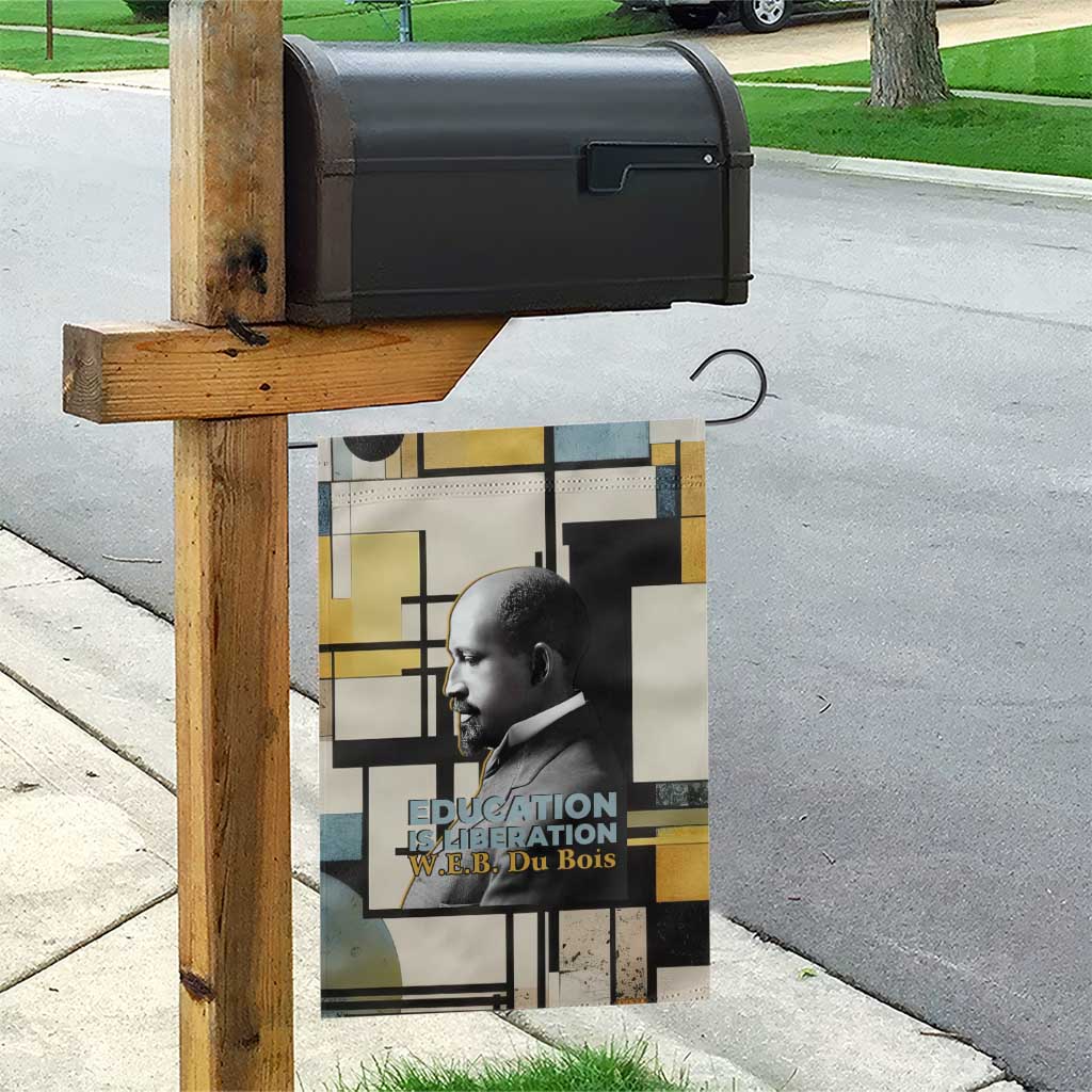 W.E.B. Du Bois Education is Liberation Garden Flag Scholar, Activist, Visionary Tribute Design - Wonder Print Shop