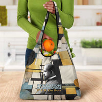 W.E.B. Du Bois Education is Liberation Grocery Bag Scholar, Activist, Visionary Tribute Design - Wonder Print Shop
