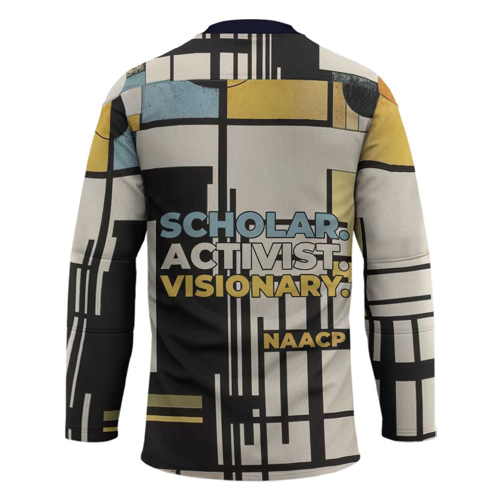 W.E.B. Du Bois Education is Liberation Hockey Jersey Scholar, Activist, Visionary Tribute Design - Wonder Print Shop