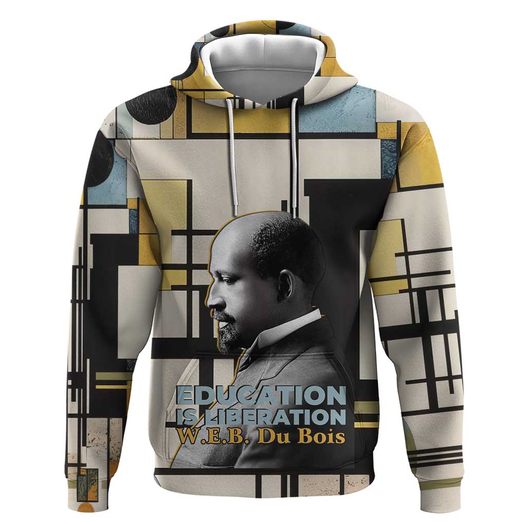 W.E.B. Du Bois Education is Liberation Hoodie Scholar, Activist, Visionary Tribute Design - Wonder Print Shop