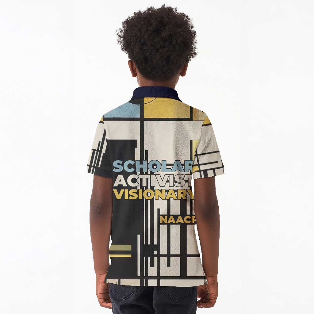 W.E.B. Du Bois Education is Liberation Kid Polo Shirt Scholar, Activist, Visionary Tribute Design TS04