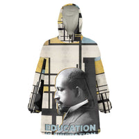 W.E.B. Du Bois Education is Liberation Kid Wearable Blanket Hoodie Scholar, Activist, Visionary Tribute Design - undefined