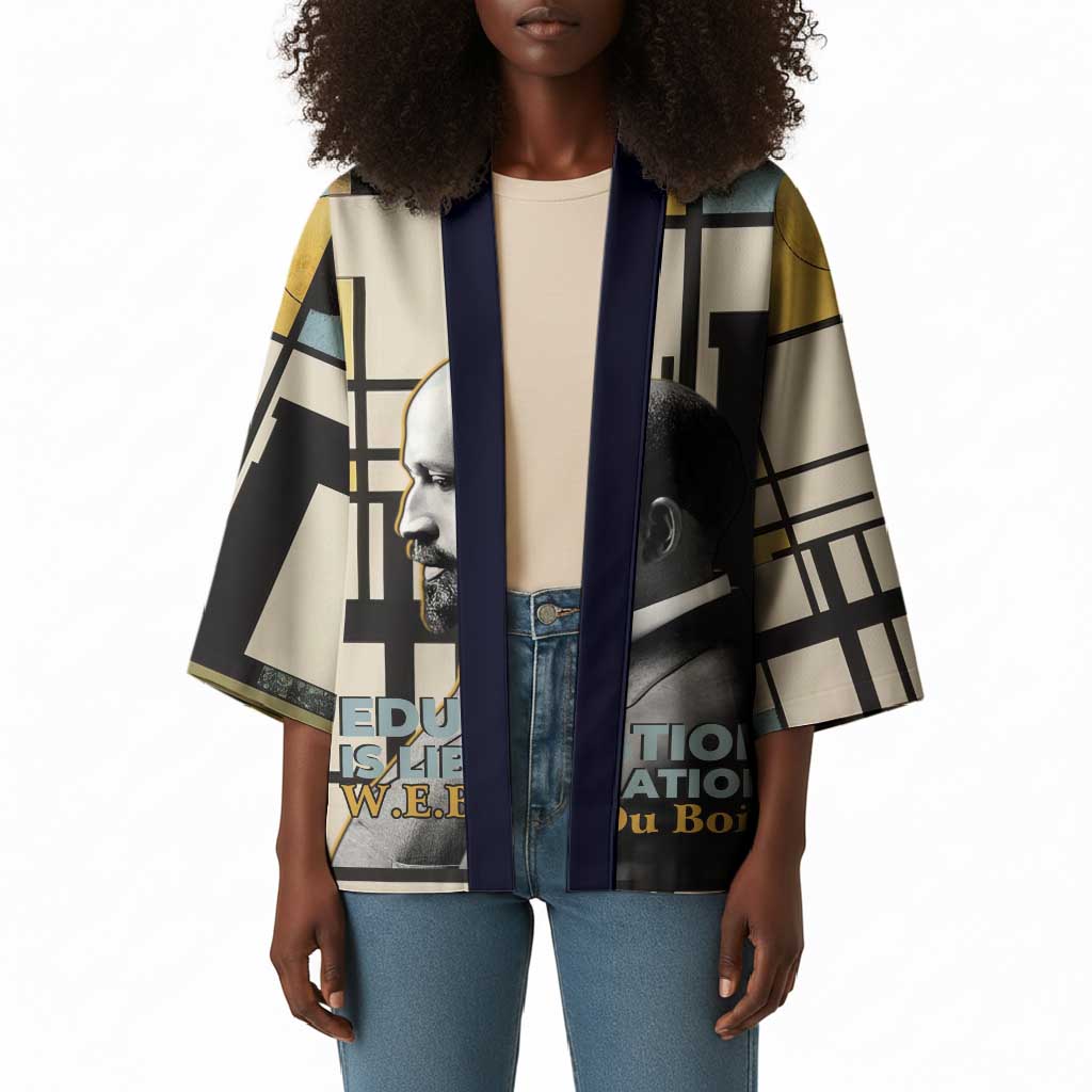 W.E.B. Du Bois Education is Liberation Kimono Scholar, Activist, Visionary Tribute Design - Wonder Print Shop