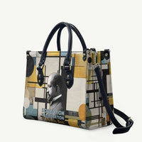 W.E.B. Du Bois Education is Liberation Leather Bag Scholar, Activist, Visionary Tribute Design - Wonder Print Shop