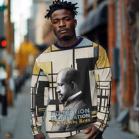 W.E.B. Du Bois Education is Liberation Long Sleeve Shirt Scholar, Activist, Visionary Tribute Design - Wonder Print Shop