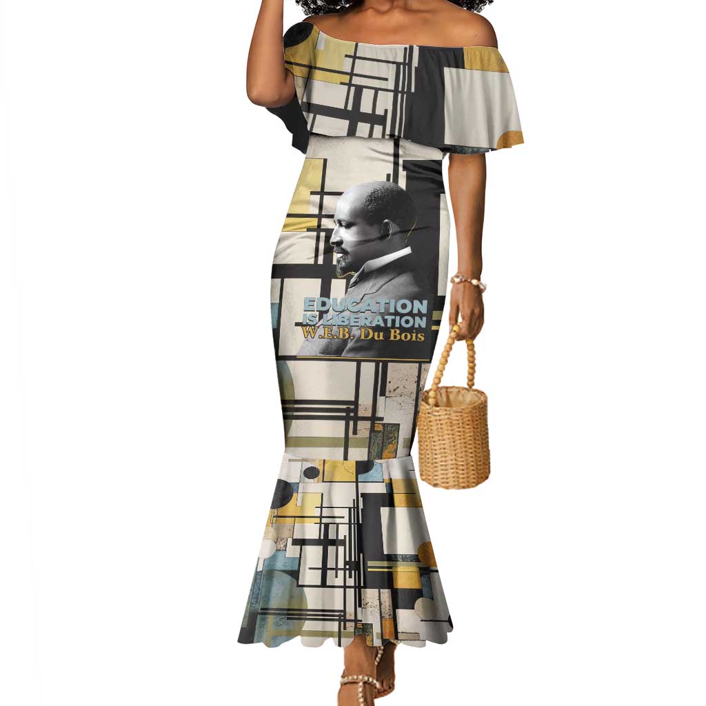 W.E.B. Du Bois Education is Liberation Mermaid Dress Scholar, Activist, Visionary Tribute Design TS04
