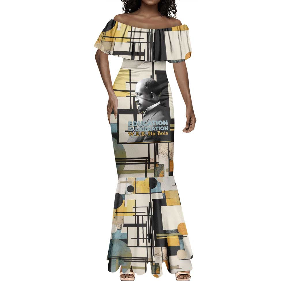 W.E.B. Du Bois Education is Liberation Mermaid Dress Scholar, Activist, Visionary Tribute Design TS04
