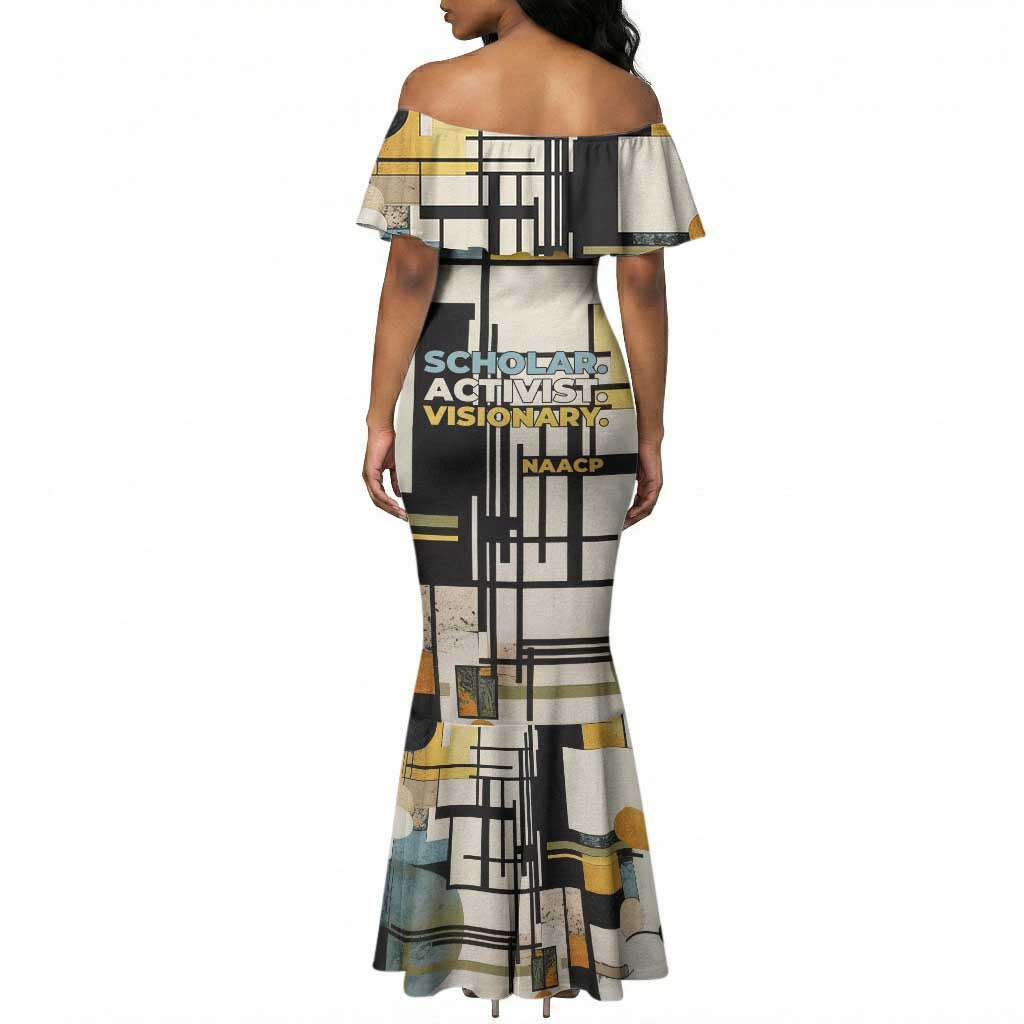 W.E.B. Du Bois Education is Liberation Mermaid Dress Scholar, Activist, Visionary Tribute Design TS04