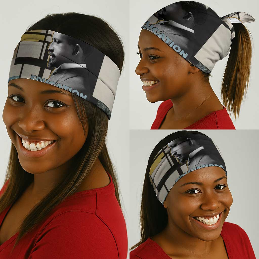 W.E.B. Du Bois Education is Liberation Neck Gaiter Scholar, Activist, Visionary Tribute Design - Wonder Print Shop