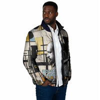 W.E.B. Du Bois Education is Liberation Padded Jacket Scholar, Activist, Visionary Tribute Design - Wonder Print Shop
