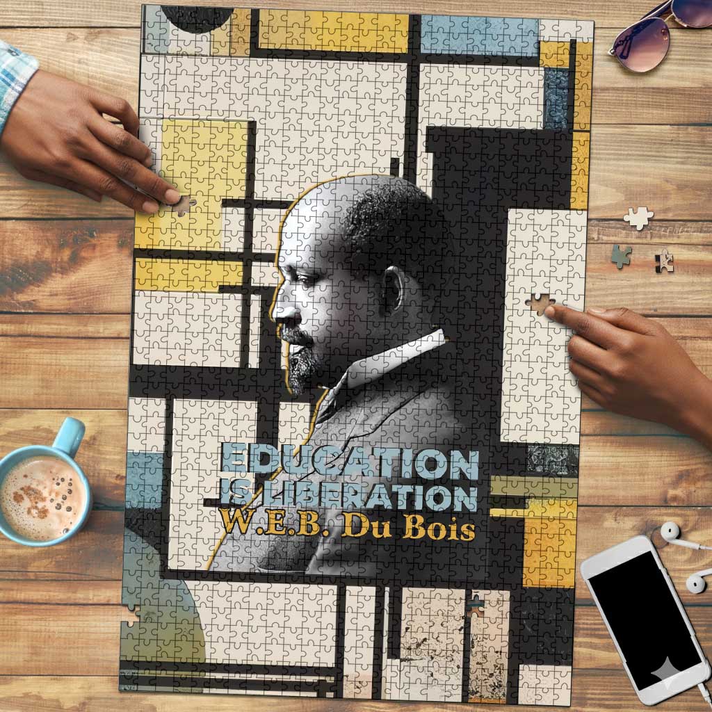 W.E.B. Du Bois Education is Liberation Puzzle Scholar, Activist, Visionary Tribute Design - Wonder Print Shop