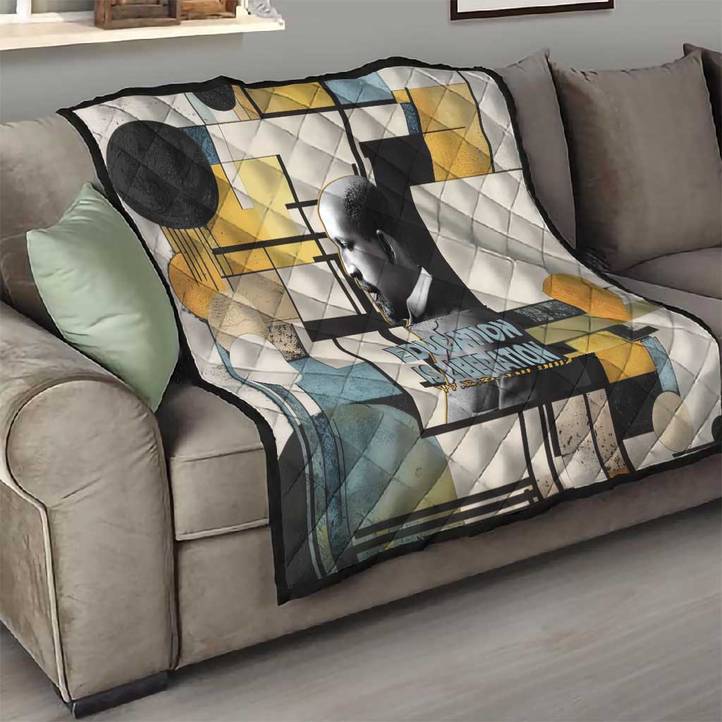 W.E.B. Du Bois Education is Liberation Quilt Scholar, Activist, Visionary Tribute Design - Wonder Print Shop