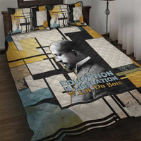 W.E.B. Du Bois Education is Liberation Quilt Bed Set Scholar, Activist, Visionary Tribute Design - Wonder Print Shop