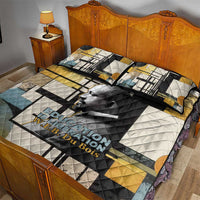 W.E.B. Du Bois Education is Liberation Quilt Bed Set Scholar, Activist, Visionary Tribute Design - Wonder Print Shop