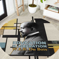 W.E.B. Du Bois Education is Liberation Round Carpet Scholar, Activist, Visionary Tribute Design - Wonder Print Shop