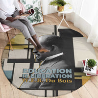 W.E.B. Du Bois Education is Liberation Round Carpet Scholar, Activist, Visionary Tribute Design - Wonder Print Shop