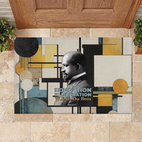 W.E.B. Du Bois Education is Liberation Rubber Doormat Scholar, Activist, Visionary Tribute Design - Wonder Print Shop