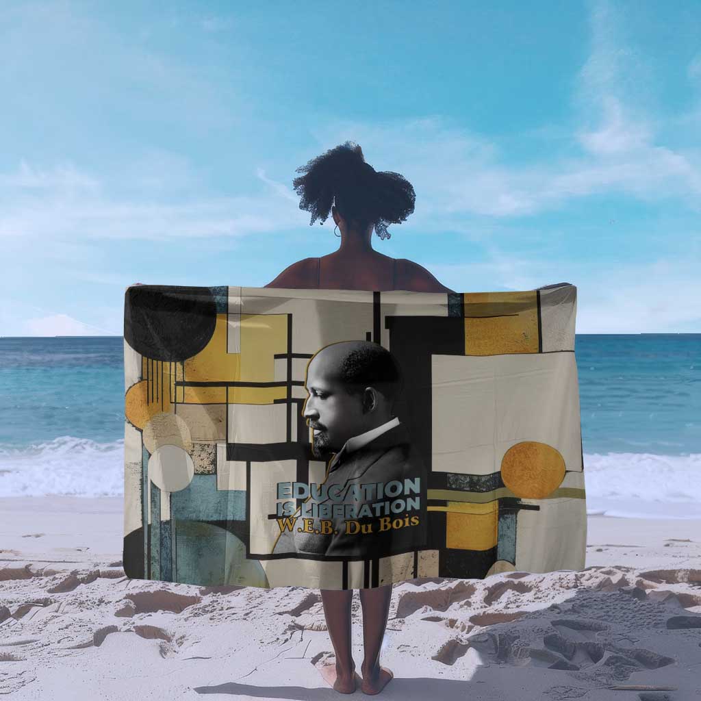 W.E.B. Du Bois Education is Liberation Sarong Scholar, Activist, Visionary Tribute Design - Wonder Print Shop