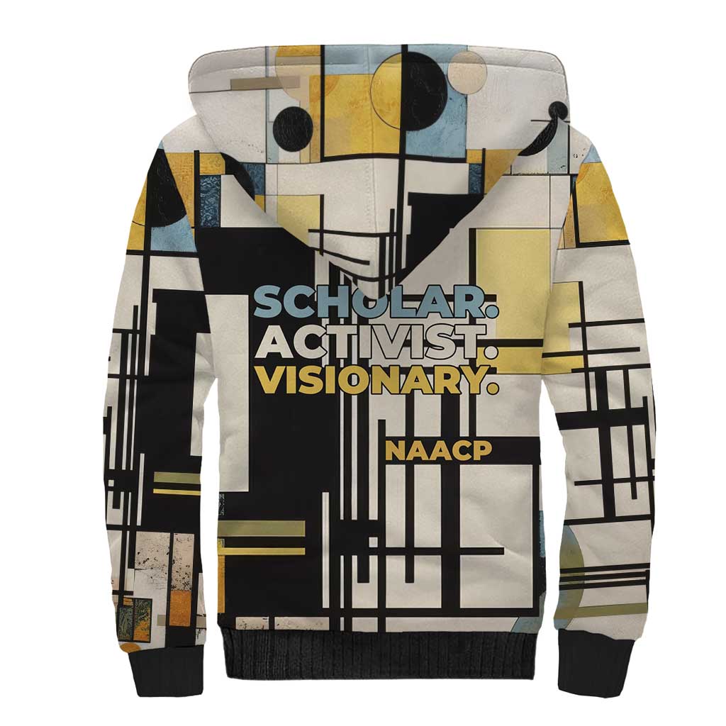 W.E.B. Du Bois Education is Liberation Sherpa Hoodie Scholar, Activist, Visionary Tribute Design - Wonder Print Shop
