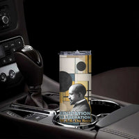 W.E.B. Du Bois Education is Liberation Skinny Tumbler Scholar, Activist, Visionary Tribute Design - Wonder Print Shop