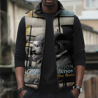 W.E.B. Du Bois Education is Liberation Sleeveless Puffer Jacket Scholar, Activist, Visionary Tribute Design - Wonder Print Shop